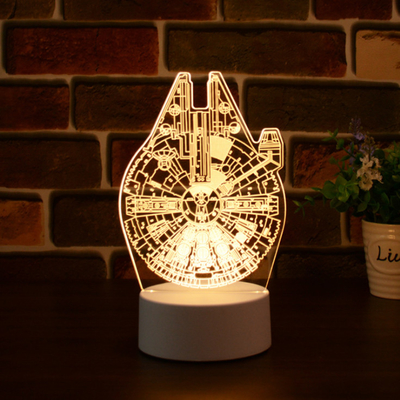 Nachtlicht 4w 0.25kg Muster-LOGO Solar Gift Light Customs kreatives Illusions-3D