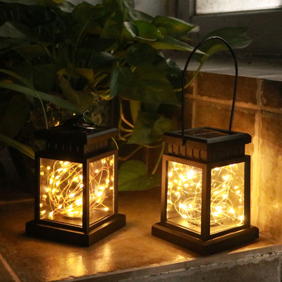 Hängende Laternen-Lampen-Blumen-wasserdichte Dekorations-Garland Fairy Solar Garden Courtyard-Palast-Lichter im Freien