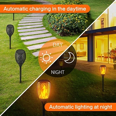 Der Solarblinkendes wasserdichtes Solar-LED Licht 12LED 33LED flammen-Taschenlampen-im Freien