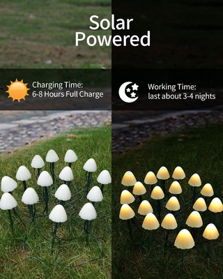 vermehren sich angetriebene LED Ketten-Solarlichter 2700K IP55/die Solargarten-Lichter explosionsartig, die festliche Dekoration heiraten