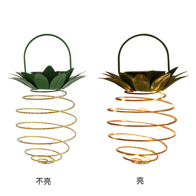Solarkupferdraht-Ketten-Lichter des ananas-Licht-LED für Garten-Dekoration