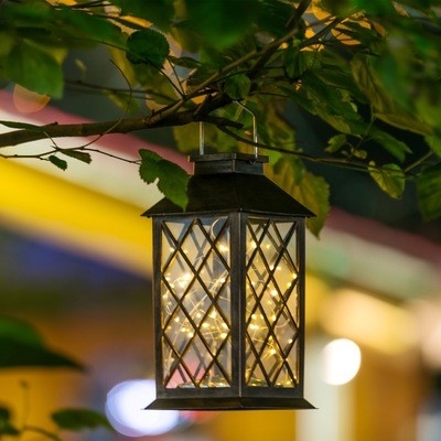 Ketten-Licht-blinkende Kerzen-Solarlichter Garten-des im Freien hängende LED