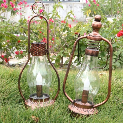 Wasserdichter Solar-LED Garten IPX6 beleuchtet kampierende hängende Öl-Lampe