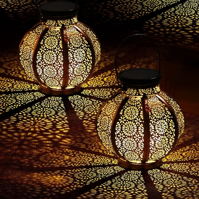 asphaltieren große Solarlaternen 3500K im Freien Retro- hängende Solarlampe