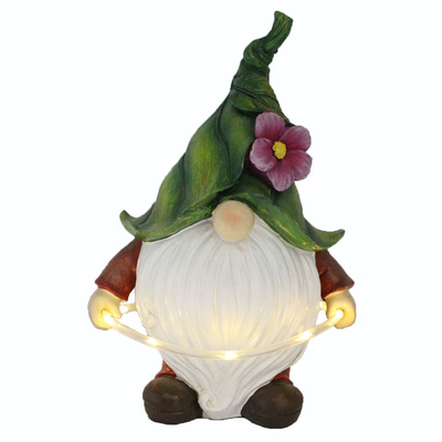 Garten-Dekorations-helles Solarhandwerk imprägniert Licht-Tierstatue der Harz-Verzierungs-LED