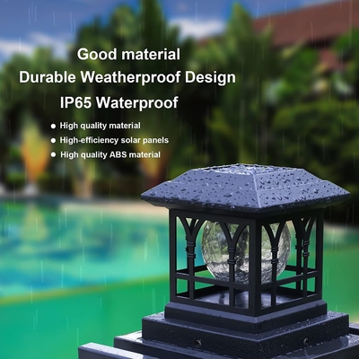 Angetriebene wasserdichtes Quadrat-angetriebene Plattform-Posten-Kappen-Solarsolarlichter Zaun-Post Cap Lightss