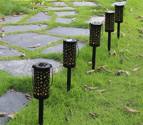Eisen-Höhlen-Solarlaternen für äußerer Stern-Mond-Retro- helle Terrassen-Weg-Dekoration IP66
