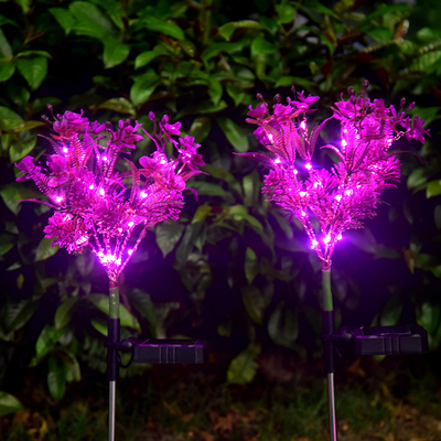 Solar-LED Garten des phalaenopsis-beleuchtet kleine Wildflowers landschaftlich gestalten Garten-Rasen-Licht
