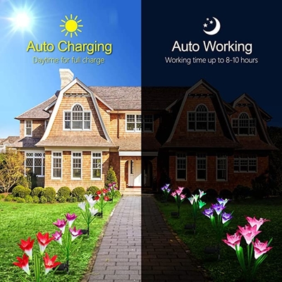 Solarhof-Licht im Freien wasserdichte Lily Lawn RoHS/Hochzeits-Dekorations-Lichter 2700K