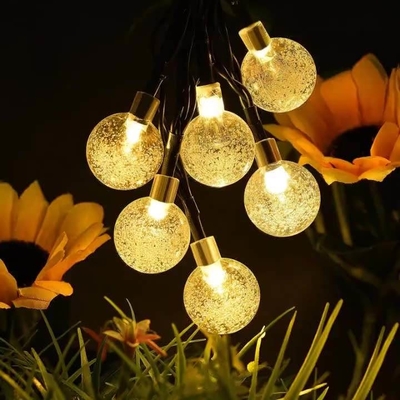 Feen-Licht-Solarblase im Freien Crystal Ball LED 2700K Feiertag SGS angetriebene