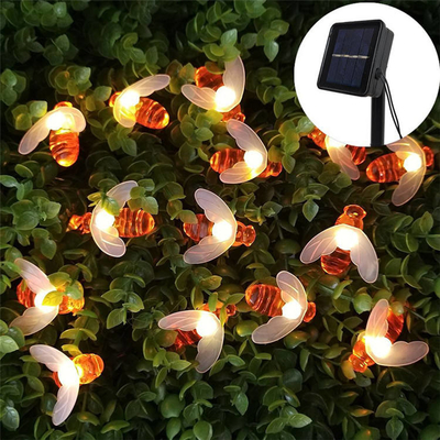 Angetriebene LED-Ketten-Licht-Bienen-feenhafte Solarsolarlichter im Freien 5M/9M