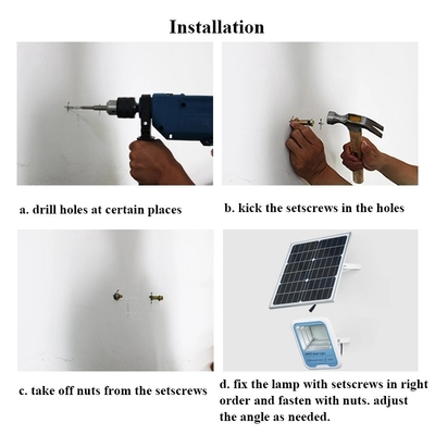150W Flut-Licht-Solaraufladungsder überwachungs-Solar-LED und Entladungssystem