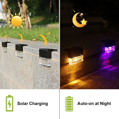 Warme weiße Solarlicht-Treppe zäunt der plattform-IP65 im Freien angetriebene geführte Solarlichter der Plattform-2700K ein