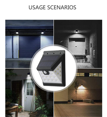 Intelligente angetriebene LED Wandleuchte 22 LED des Bewegungs-Sensor-SOLARABS 3.7V