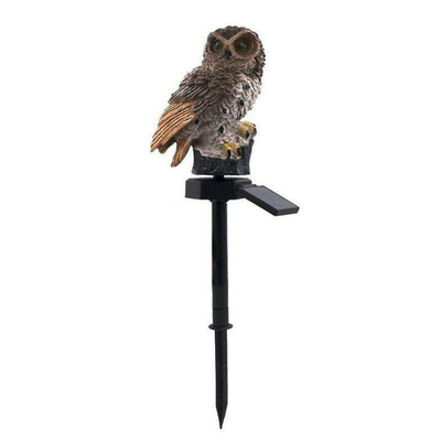 Dekorativer Rasen-Solargarten Owl Light 2700K IP55 des Harz-Handwerks-LED