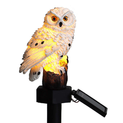 Warmes weißes Plastiksolarlicht macht Rasen-Lichter im Garten arbeiten Owl Lights 2700K IP55 in Handarbeit
