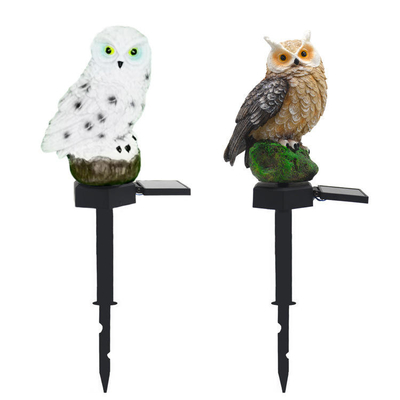 Angetriebenes Owl Light Lawn Decoration Waterproof Solarlicht weiches warmes weißes 2700K des Garten-LED