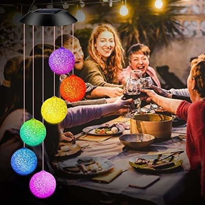 Solargeschenk des Garten-1.2v beleuchtet Sonnenwind-Glockenspiele im Garten arbeiten Dekoration im Freien