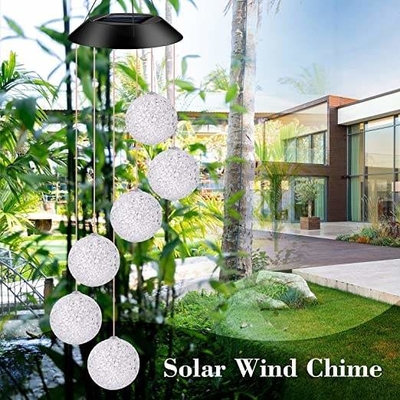 CER dekorativer Garten-im Freien Solargeschenk beleuchtet Solarball-Wind-Glockenspiele