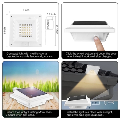 WINXU, das Solar-BoundarySolar LED-Wandleuchte-Aluminium 40 antrieb, führte die an der Wand befestigten Solarlichter im Freien