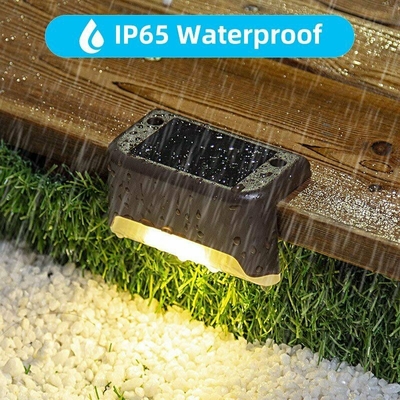 Warmer weißer Treppen-Licht-wasserdichter Solarschritt SMD geführter führte Solarplattform-Licht 10LM