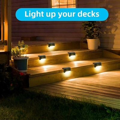 Warmer weißer Treppen-Licht-wasserdichter Solarschritt SMD geführter führte Solarplattform-Licht 10LM