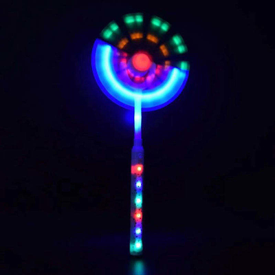 Grelles Dinosaurier-Glühen-Stock-Windmühlen-Solargeschenk-Licht-doppeltes Hauptspielzeug