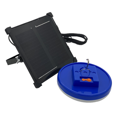 Wieder aufladbarer Solarkabel-Doppelt-Kopf der Notbeleuchtungs-5V/5W des Sonnenkollektor-5m