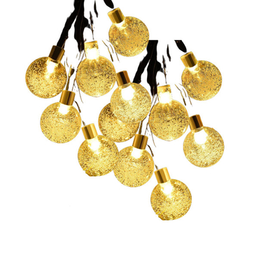 Angetriebene LED SolarKette des Blasen-Ball-Licht-50LED beleuchtet wasserdichtes und hitzebeständiges