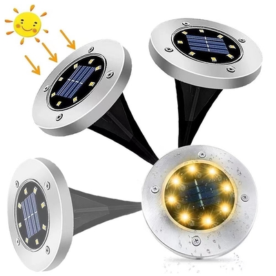 Wasserdichte angetriebene helle angetriebene Plattform-Solargrundsolarlichter der Garten-Bahn-8 LED
