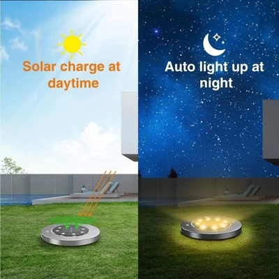 Wasserdichte angetriebene helle angetriebene Plattform-Solargrundsolarlichter der Garten-Bahn-8 LED