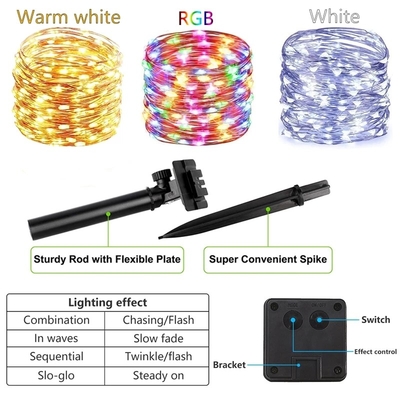Solar-LED Garten der modernen Art-beleuchtet wasserdichte Lichter der Girlanden-IP65 im Freien
