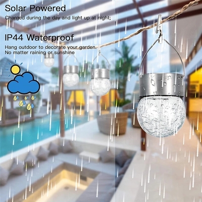 Solarlicht-wasserdichter Dekorations-Glaskugel-Leuchter des knistern-IP65