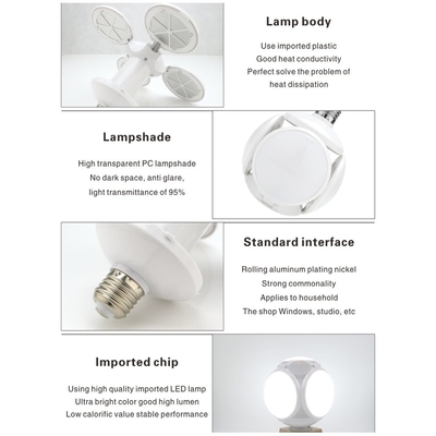 Justierbare verformbare LED-Fußball UFO-Lampe E27 40W für Schlafzimmer-Studie