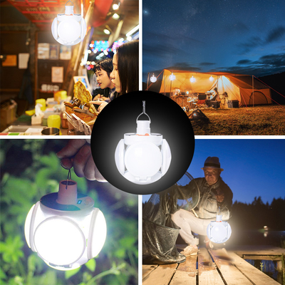 Faltendes LED-Fußball-Lampe USB-Gebührensuchlicht für das Kampieren