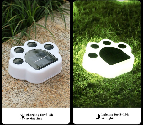 Garten-Licht-Atmosphäre IP65 begrub Solar-LED PVC-Bären Paw Lamp