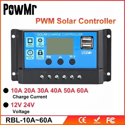 PWM-Solarvorwurfs-Gremiums-Steuerregler 10A 20A 30A 40A 12V 24V 36V 48V