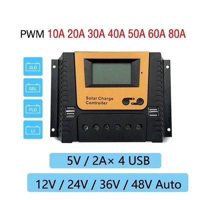 PWM-Solarvorwurfs-Gremiums-Steuerregler 10A 20A 30A 40A 12V 24V 36V 48V