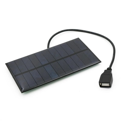 Solarertrag-Solarenergie des ladegerät-1.65W des Sonnenkollektor-76*133MM, die für kampierendes Handy-USB belastetes Gerät im Freien auflädt