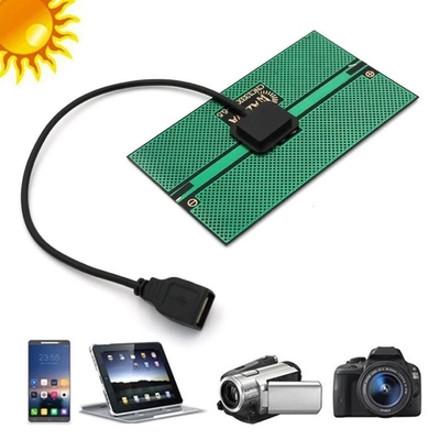 Solarertrag-Solarenergie des ladegerät-1.65W des Sonnenkollektor-76*133MM, die für kampierendes Handy-USB belastetes Gerät im Freien auflädt