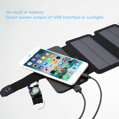 10W faltbare Ausgabegeräte des Sonnenkollektor-5V 2.1A USB für Smartphones