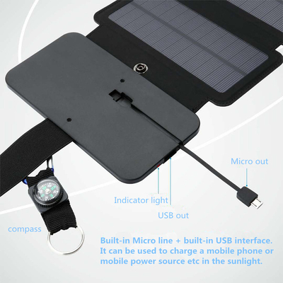 10W faltbare Ausgabegeräte des Sonnenkollektor-5V 2.1A USB für Smartphones