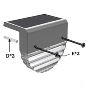 Beleuchtet wasserdichter Solar-LED Garten-Schritt IP44 8-10 Stunden kleine Arbeitszeit-